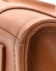 Grained Calfskin Medium The Tote Bag Argan Oil