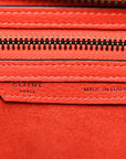 Drummed Calfskin Micro Luggage Vermillion