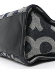 Denim Jacquard Large The Monogram Tote Bag Denim Blue