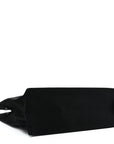 Linen Calfskin Rive Gauche Tote Black