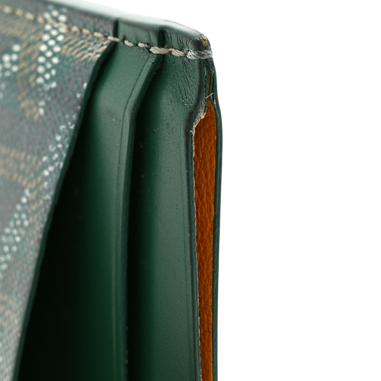 Goyardine Saint Sulpice Card Holder Green
