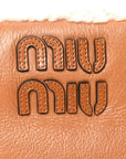 Shearling Calfskin Arcadie Top Handle Bag Cognac