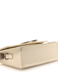 Smooth Calfskin Metal Flap Le Grand Bambino Light Ivory