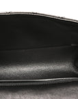 Metallic Sheepskin Quilted 2.55 Reissue Mini Flap Dark Silver