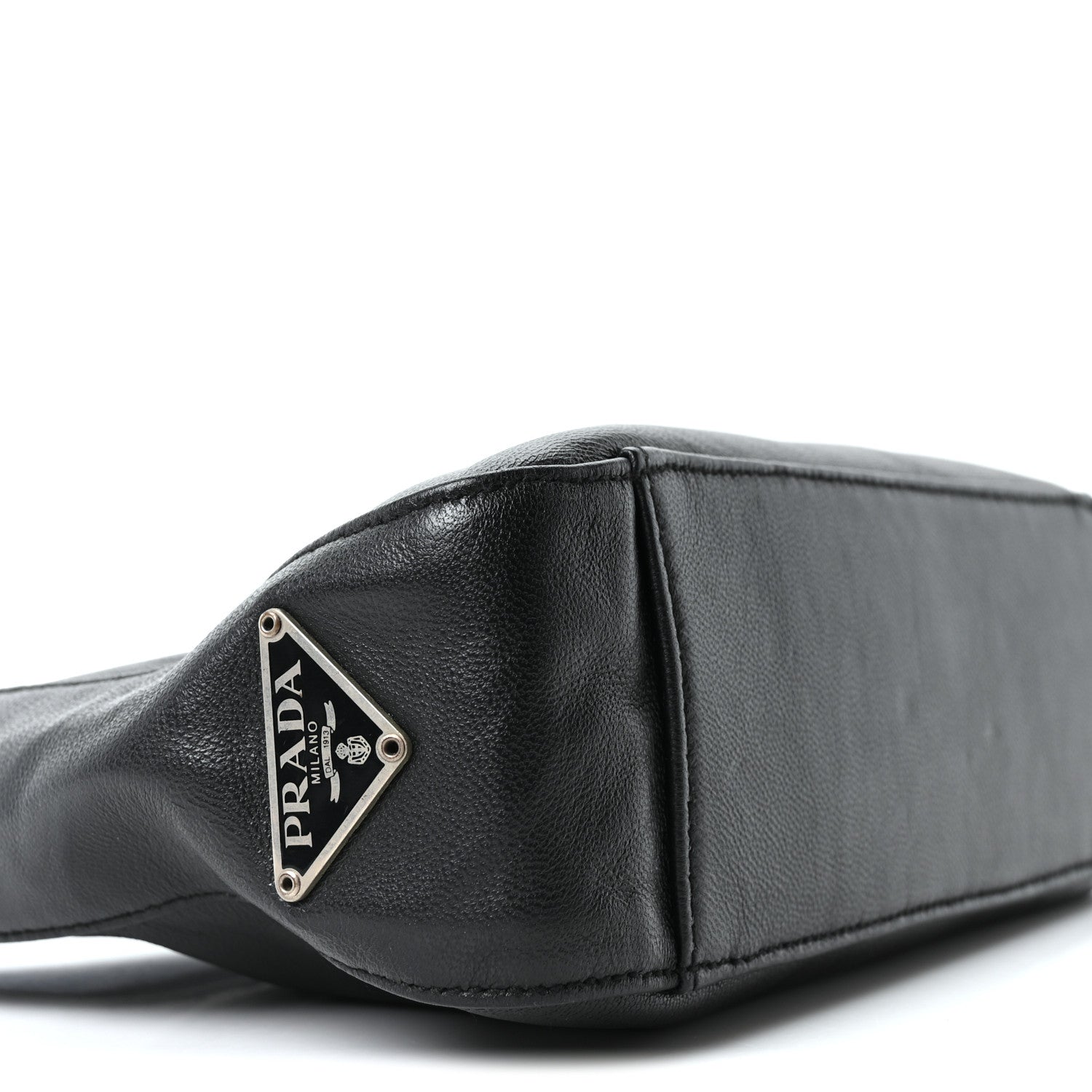 Nappa Mini Triangle Hobo Black