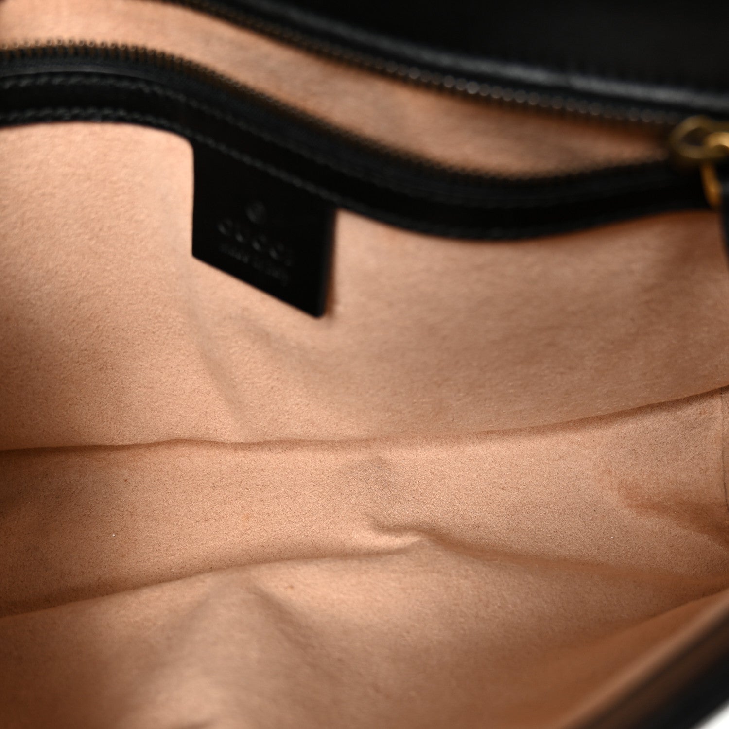 Calfskin Matelasse Small GG Marmont Shoulder Bag Black