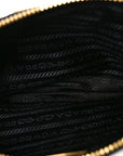 Re-Nylon Tessuto Impuntu Quilted Re-Edition 1995 Chaine Pouch Black