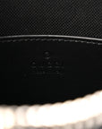 GG Supreme Monogram Web Small Flat Messenger Bag Black Grey