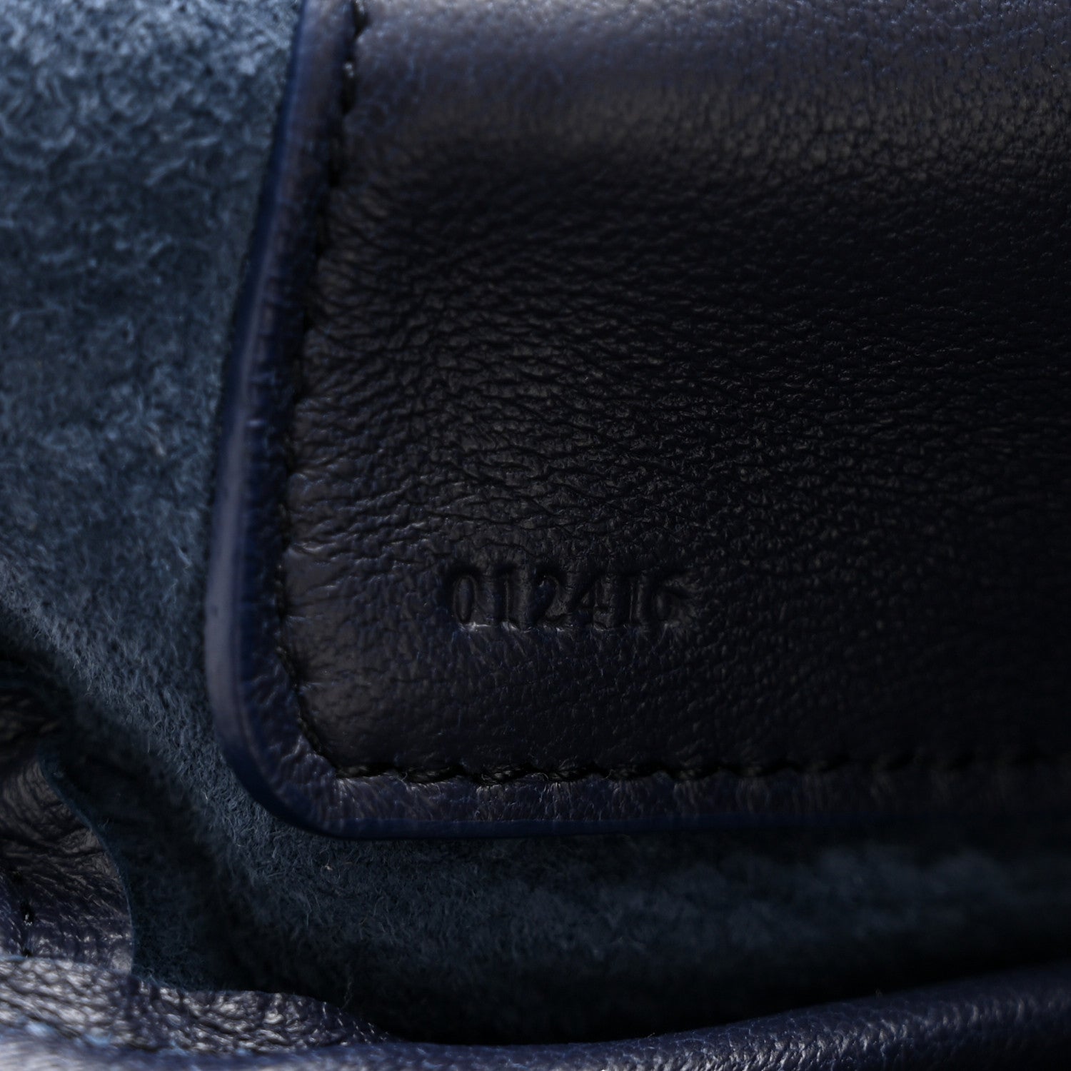 Nappa Small Squeeze Bag Abyss Blue