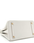 Togo Birkin 30 Gris Pale