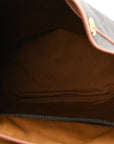 Triomphe Canvas Calfskin Folco Backpack Tan