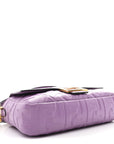 Nappa FF 1974 Embossed Baguette Agapanto