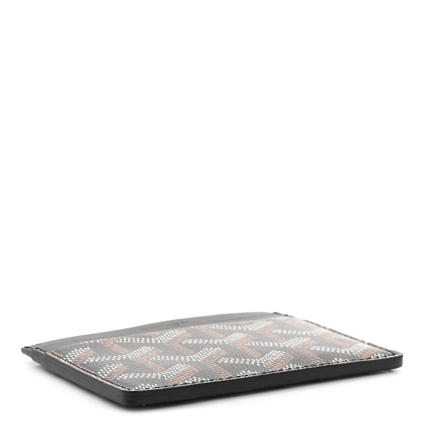 Goyardine Saint Sulpice Card Holder Black