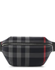 House Check Sonny Bum Bag Navy Grey