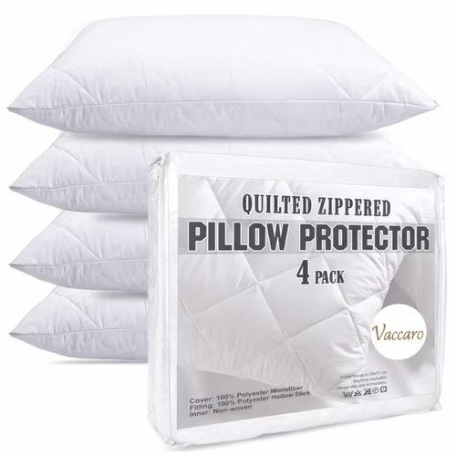 Vaccaro™ Quilted Zipped Pillow Protectors