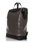 Black Goyardine Canvas & Chevroches Calfskin Cisalpin Backpack Palladium Hardware
