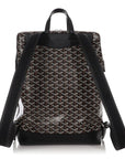 Black Goyardine Canvas & Chevroches Calfskin Cisalpin Backpack Palladium Hardware