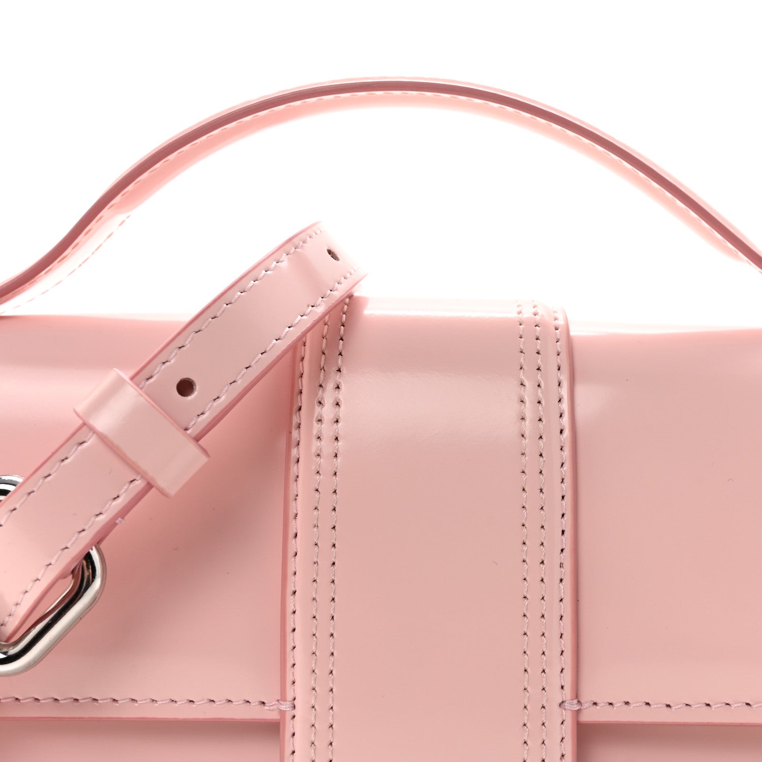Glazed Calfskin Le Grand Bambino Pale Pink