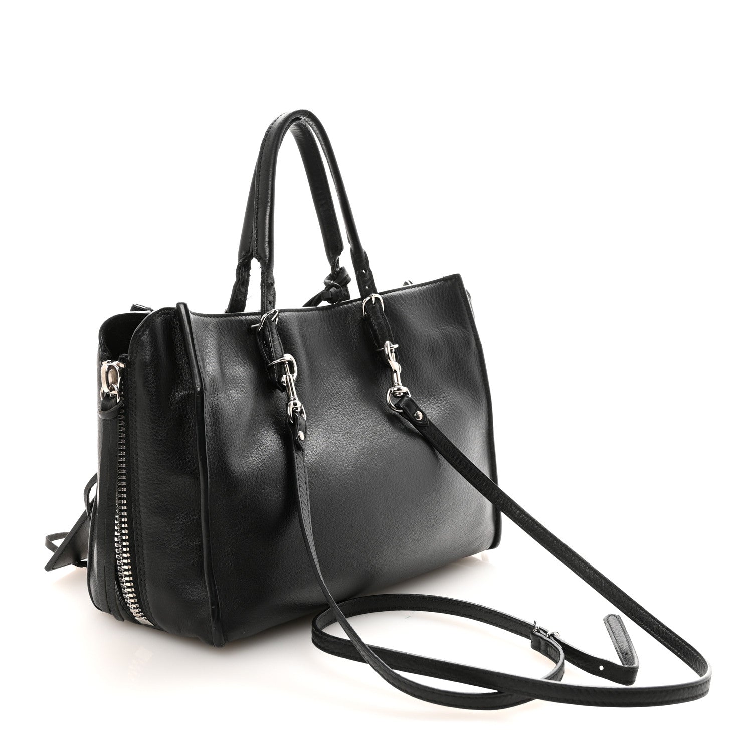 Veau Papier A6 Zip Around Tote Black