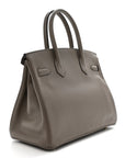 Taurillon Novillo Birkin 30 Gris Asphalte