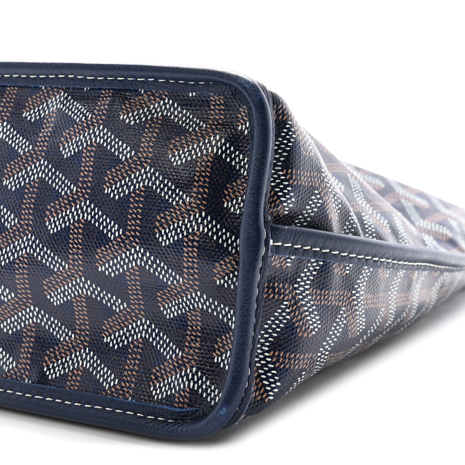 Goyardine Reversible Mini Anjou Navy