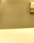 Aged Calfskin Quilted 2.55 Reissue 224 Flap  Khaki