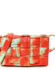 Calfskin Intreccio Plisse Tie Dye Camera Bag Multicolor