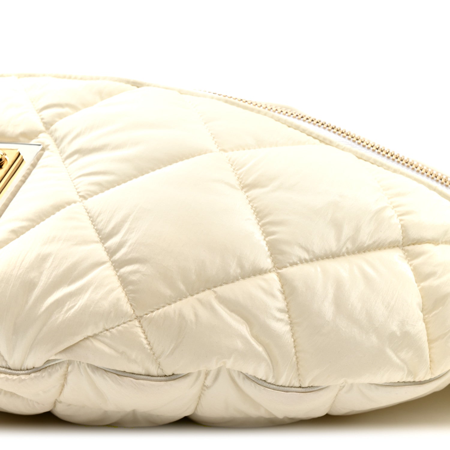 Marsupio Nylon Quilted Piumino 2 Belt Bag White