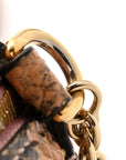Snakeskin GG Ophidia Round Crossbody Bag