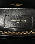 Calfskin Y Quilted Monogram Small Loulou Chain Satchel Black
