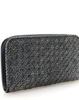 Ayers Intrecciato Ayers Zip Around Wallet Blue