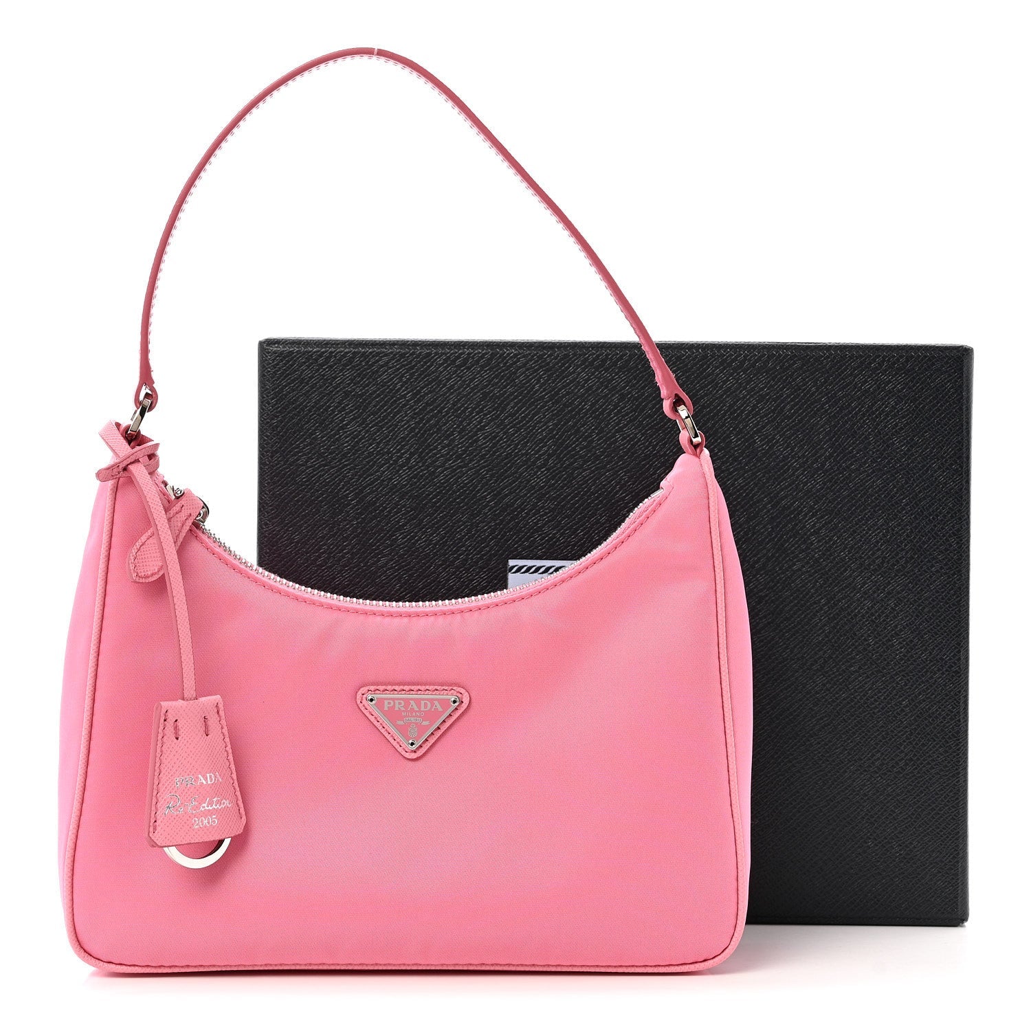 Re-Nylon Saffiano Mini Re-Edition 2005 Bag Begonia