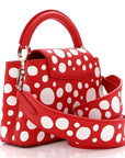 LV X YK Taurillon Capucines Mini Red White