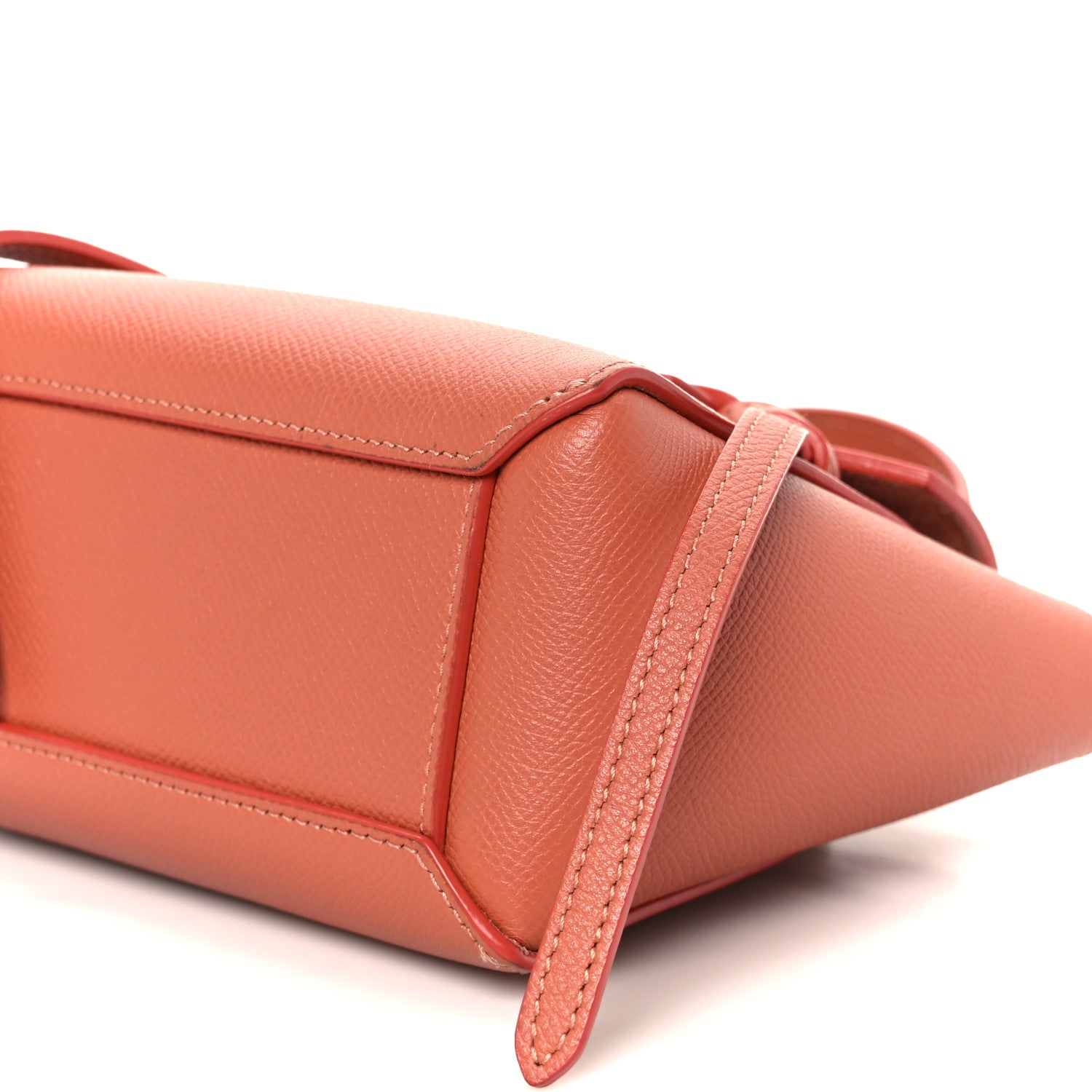 Grained Calfskin Nano Belt Bag Terracotta