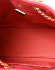 Caviar Quilted Mini CHNL 25 Handbag Coral