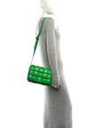 Nappa Maxi Intreccio Padded Cassette Crossbody Bag Parakeet