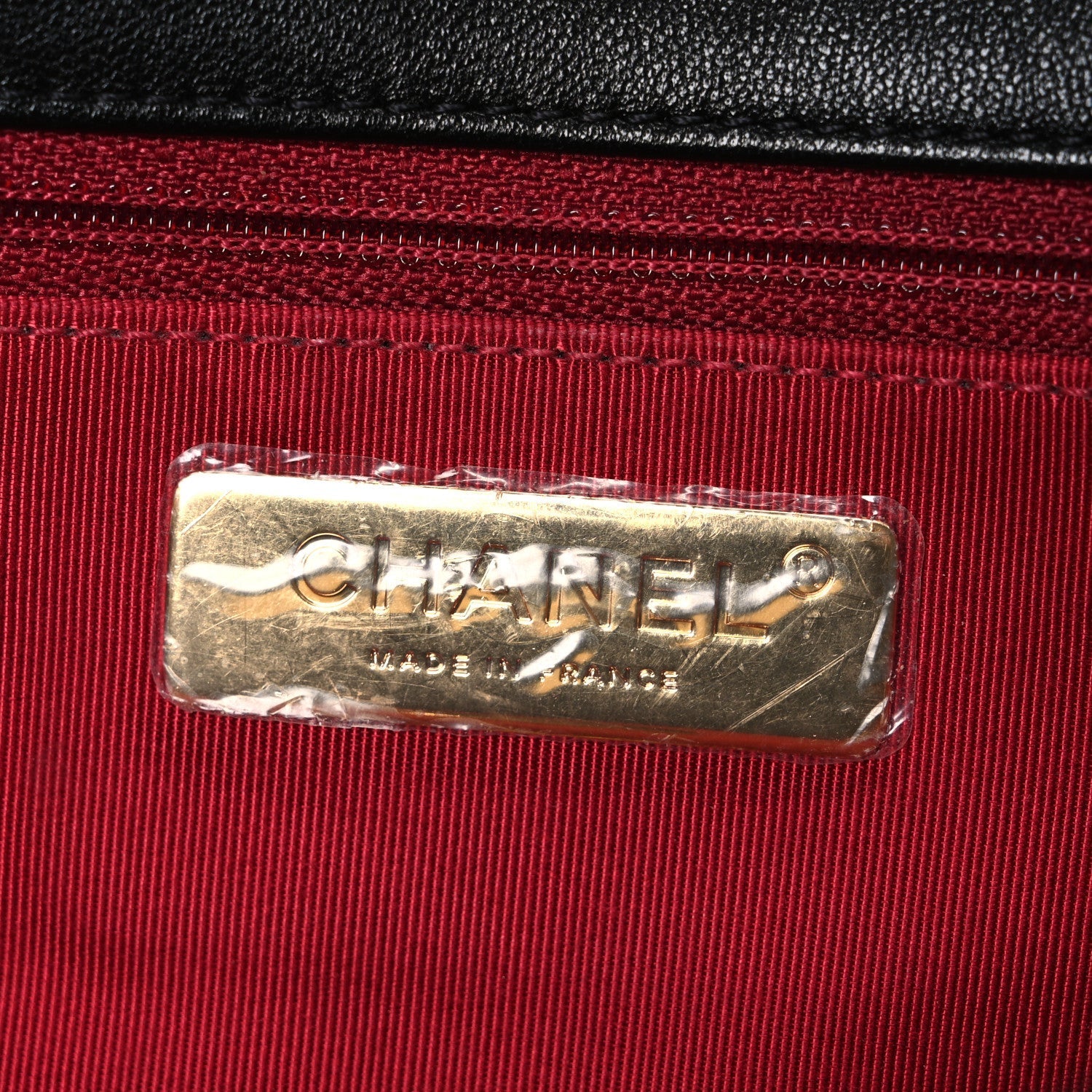 Lambskin Quilted Large CHNL 19 Flap Black