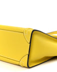 Drummed Calfskin Nano Luggage Citron