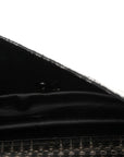 PVC Thread Woven Medium Boy Flap Black