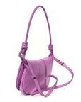 Shiny Nappa Calfskin Paseo Satchel Rockrose