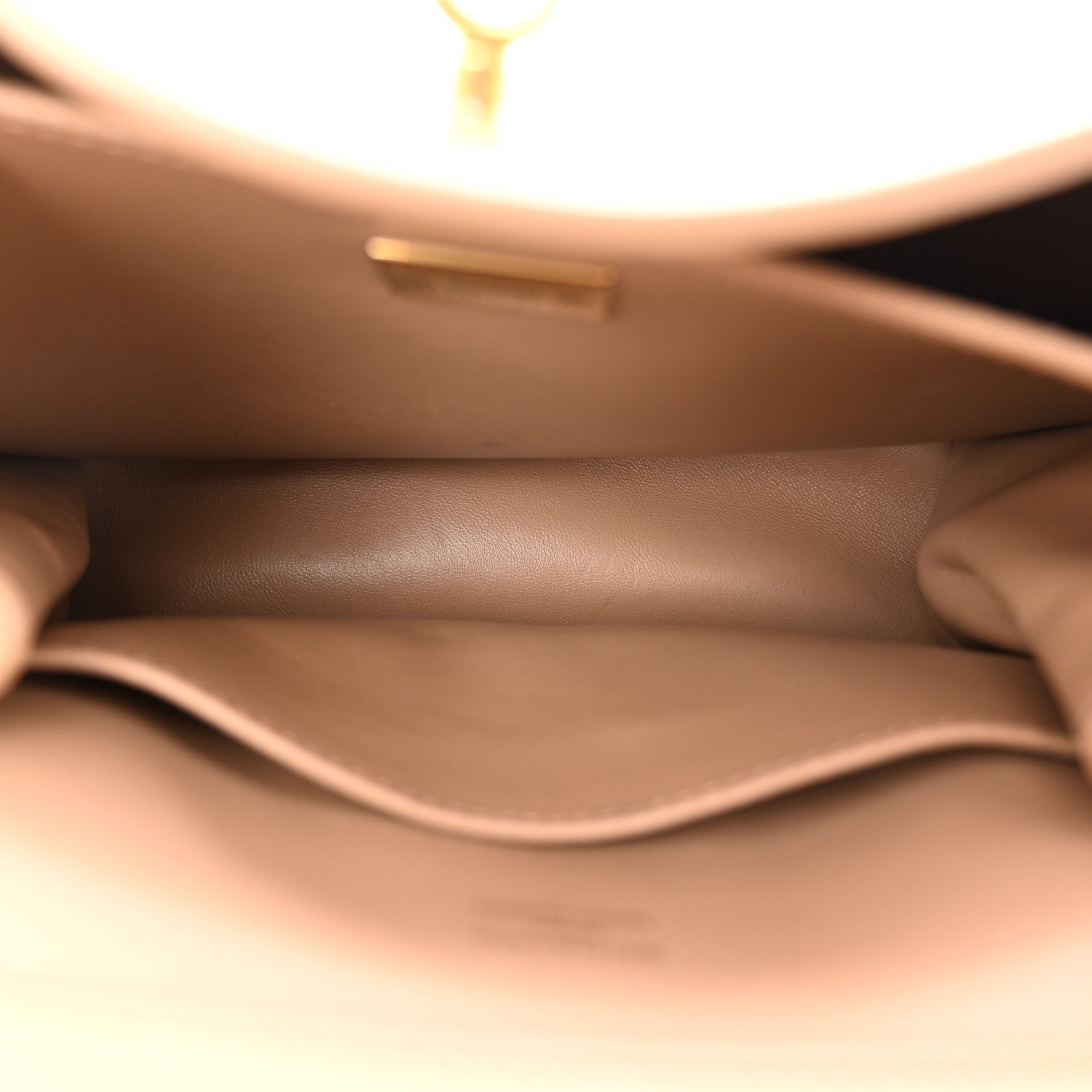 Natural Smooth Calfskin Mini Rodeo Top Handle Handbag Latte