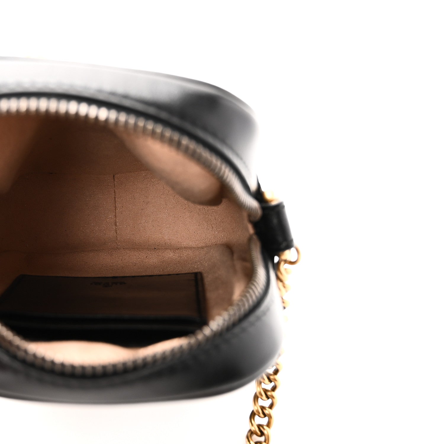 Calfskin Matelasse Mini GG Marmont Crossbody Bag Black