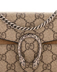 GG Supreme Monogram Super Mini Dionysus Shoulder Bag Taupe