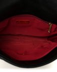 Goatskin Quilted Large CHNL 19 Flap Black