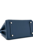 Epsom Tri-Color Birkin 25 Deep Bleu Bleu Hydra Black