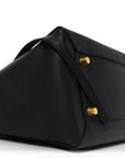 Grained Calfskin Mini Belt Bag Black