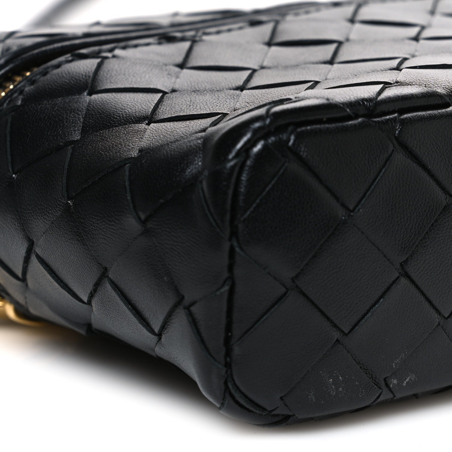 Calfskin Intrecciato Bang Bang Vanity Case Black