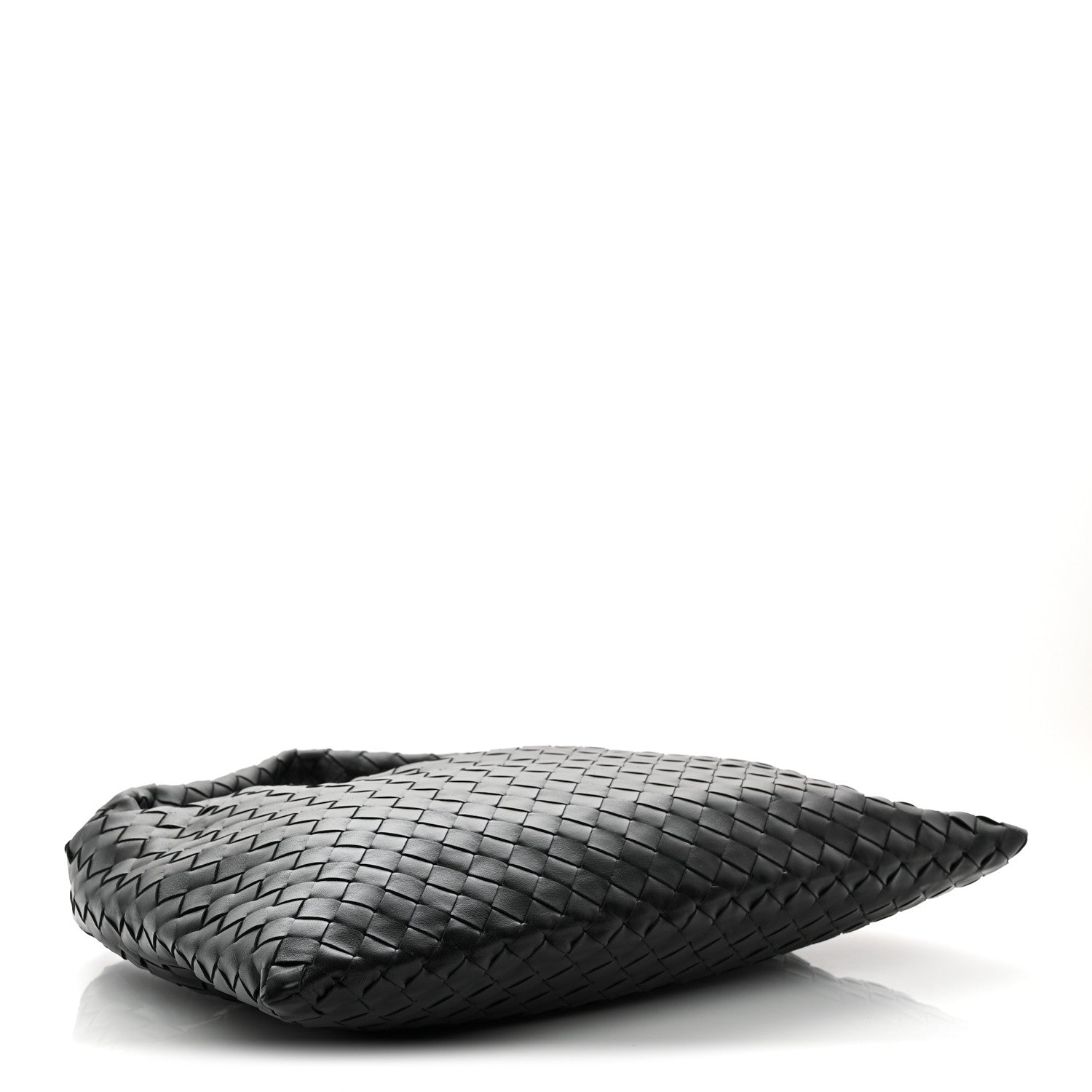Calfskin Intrecciato Small Hop Black