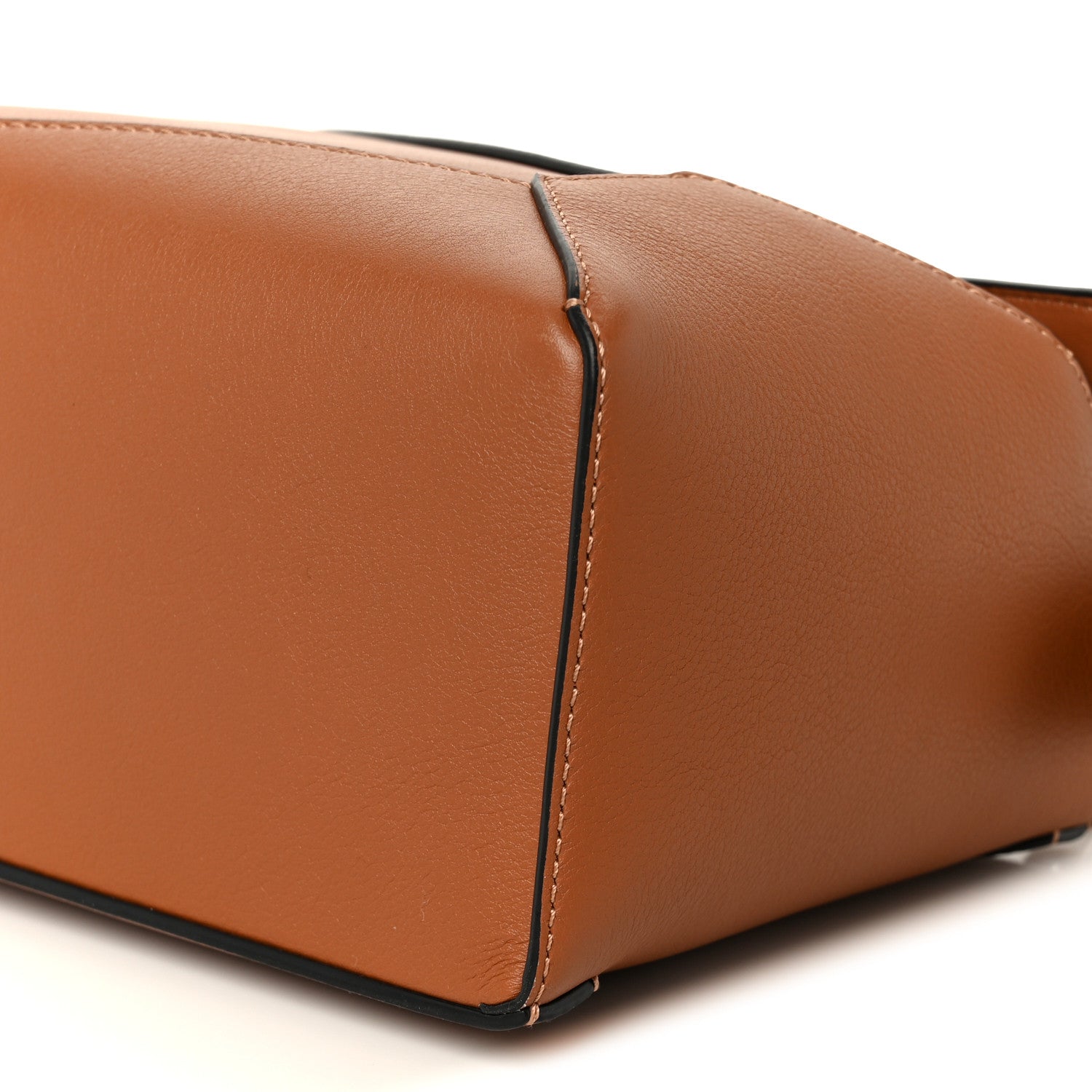 Calfskin Small Puzzle Edge Bag Tan