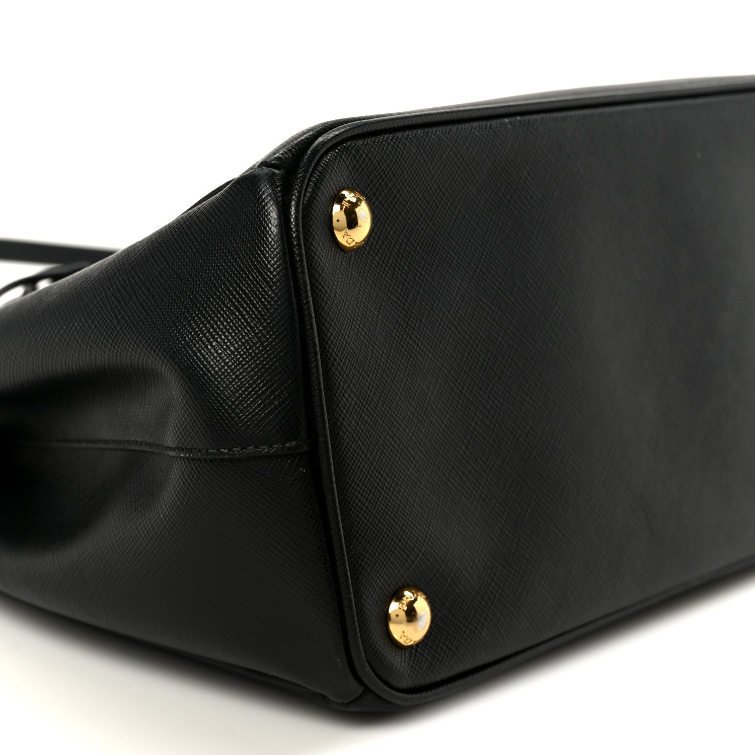 Saffiano Small Galleria Double Zip Tote Black